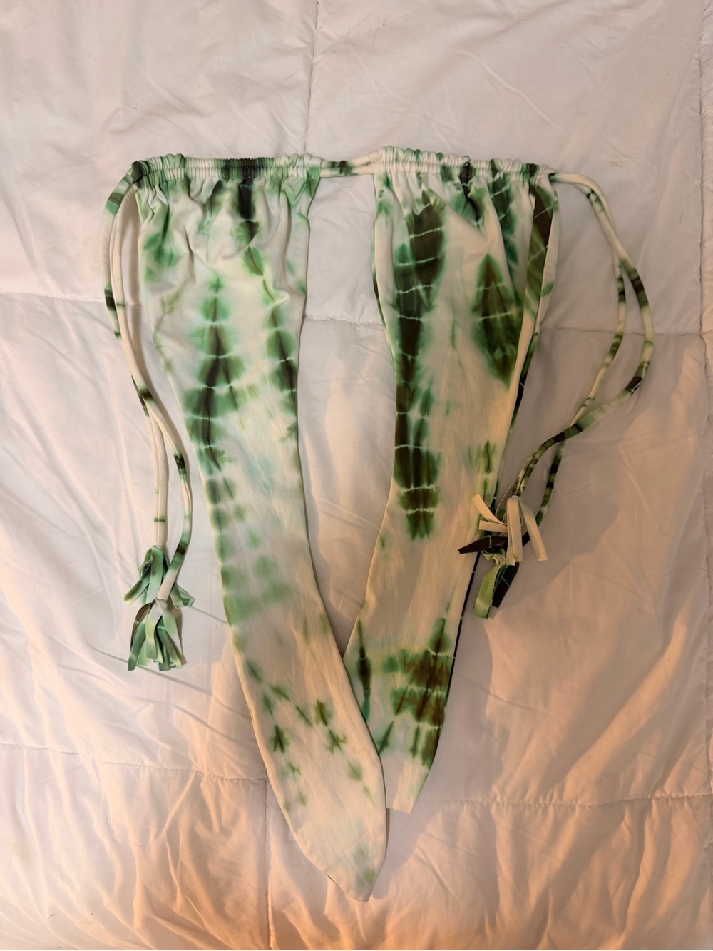 Martha Rey Tie-Dye Green Bikini Top